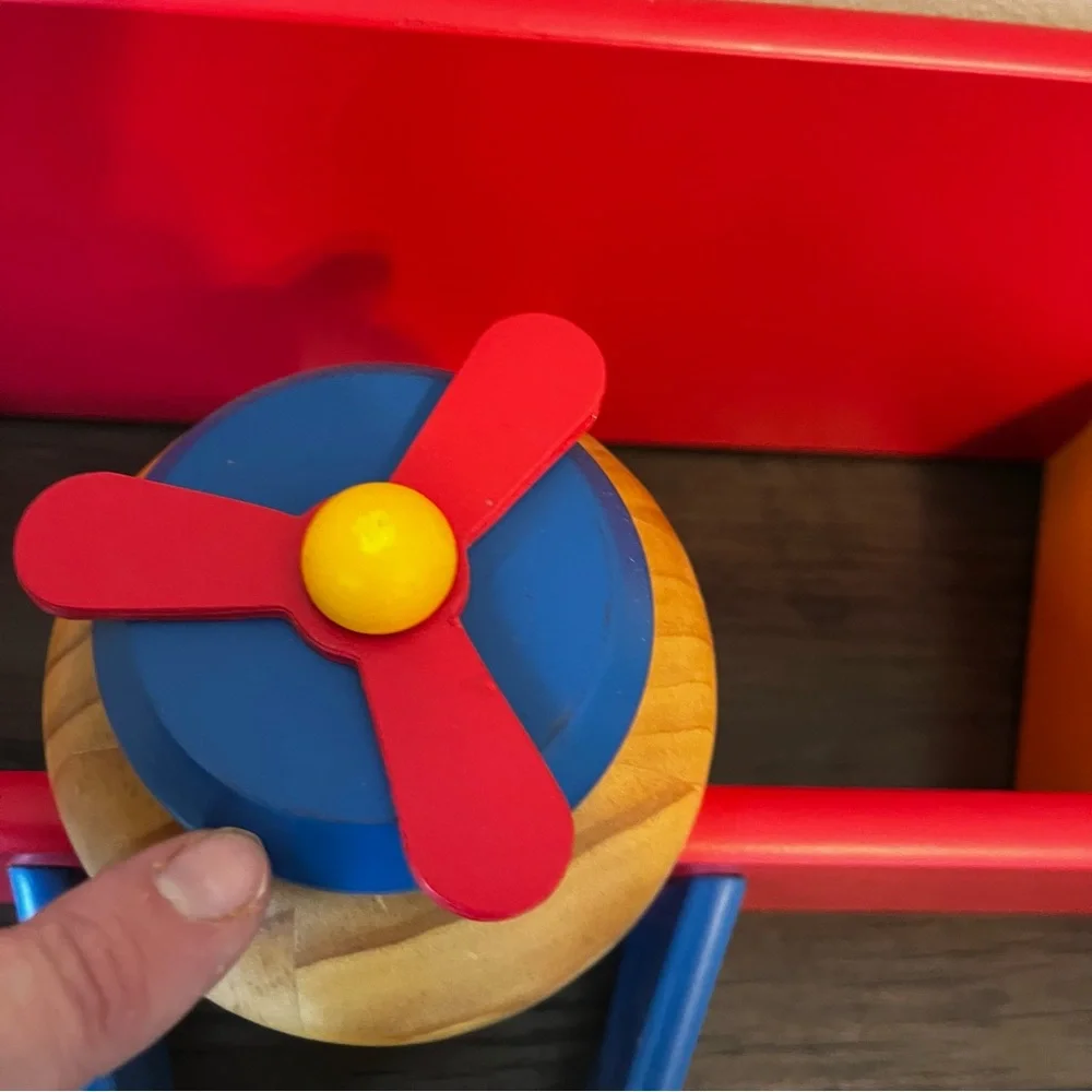 Restore & Restyle Kids Wood Airplane Shelf Primary Colors
